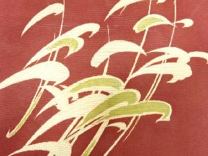 アンティーク　駒絽草葉模様名古屋帯
